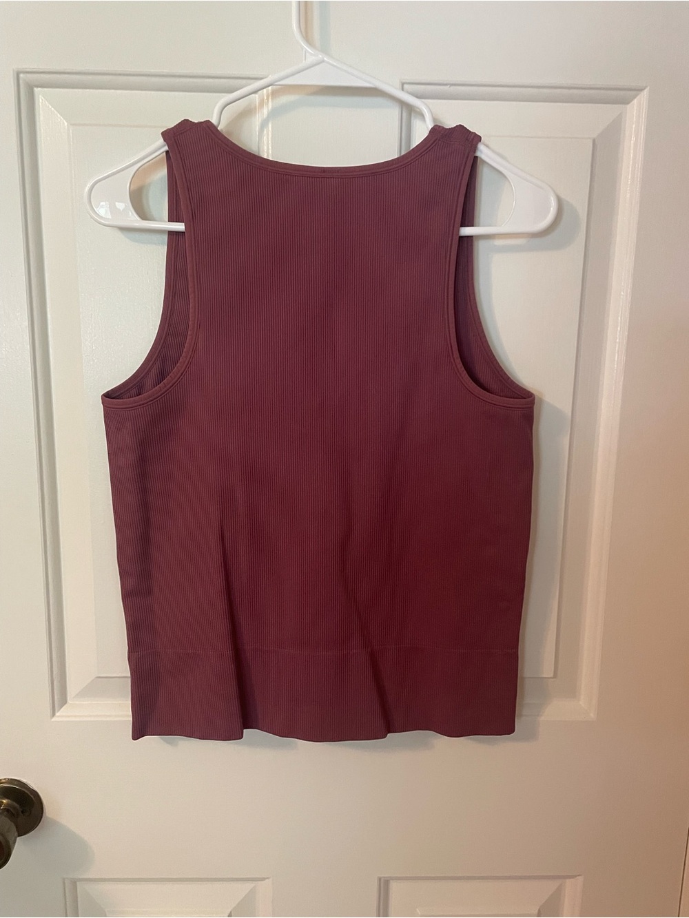 Athleta Ribbed V-Neck Tank Top - Mauve - Picture 2 of 2